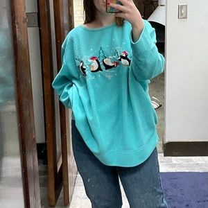 White Stag Penguin Ugly Christmas Sweater